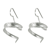 Load image into Gallery viewer, Silberohrringe 925er Silber Ohrringe Ohrhänger Schmuck spiralig gebogen filigran - chic-net.de
