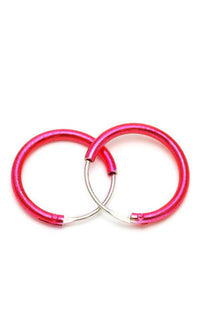 Load image into Gallery viewer, Silberohrringe gefärbt metallic bunt Creolen Ohrringe 925er Sterling Silber klein - chic-net.de
