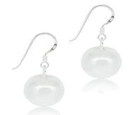 Load image into Gallery viewer, Silberohrringe Kugel Perle 925er Silber gebürstet Ohrringe Ohrhänger Damen Schmuck - chic-net.de
