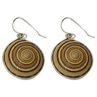 Load image into Gallery viewer, Silberohrringe mit Sonnenuhrschnecke - chic-net.de
