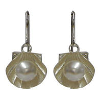 Load image into Gallery viewer, Silberohrringe Muschel Zuchtperle 925er Silber Ohrringe Ohrhänger Damen Schmuck - chic-net.de
