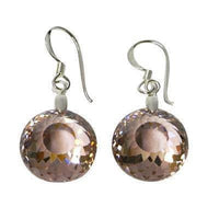 Load image into Gallery viewer, Silberohrringe Ohrringe Ohrhänger Zirkonia rund facettiert 925er Sterlingsilber - chic-net.de
