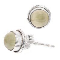 Load image into Gallery viewer, Silberohrstecker Aventurin Ohrringe Ohrstecker Damen Ohrring Stecker 925er Sterling Silber Stein - chic-net.de
