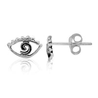 Load image into Gallery viewer, Silberohrstecker Ohrstecker 925er Sterling Silber Schmuck Auge Spirale - chic-net.de
