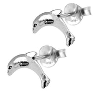 Load image into Gallery viewer, Silberohrstecker Ohrstecker 925er Sterling Silber Schmuck Ohrringe Delfin - chic-net.de

