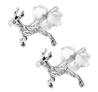 Load image into Gallery viewer, Silberohrstecker Ohrstecker 925er Sterling Silber Schmuck Reh - chic-net.de
