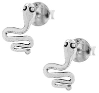 Load image into Gallery viewer, Silberohrstecker Ohrstecker 925er Sterling Silber Schmuck Schlange flach - chic-net.de
