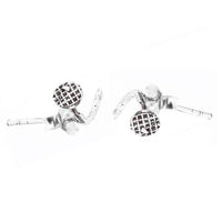 Load image into Gallery viewer, Silberohrstecker Ohrstecker 925er Sterling Silber Unisex Schmuck Ohrringe Gitter Nagel - chic-net.de
