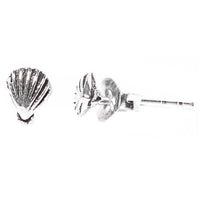 Load image into Gallery viewer, Silberohrstecker Ohrstecker 925er Sterling Silber Unisex Schmuck Ohrringe Muschel - chic-net.de
