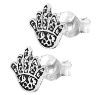 Load image into Gallery viewer, Silberohrstecker Ohrstecker Ohrringe Damen 925er Sterling Silber Schmuck Hand verziert - chic-net.de
