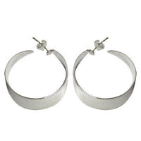 Load image into Gallery viewer, Silberohrstecker, rund, gebogen, 925er Sterlingsilber-Stift - chic-net.de
