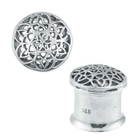 Load image into Gallery viewer, Silbertunnel Blume des Lebens 925 Sterling Silber Tunnel Plug Organic Expander - chic-net.de
