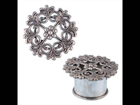 Load image into Gallery viewer, Silbertunnel Kreuz gotisch 925 Sterling Silber Tunnel Plug Organic Expander - chic-net.de
