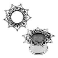 Load image into Gallery viewer, Silbertunnel Seil Spiralbögen Spitzen Punkte 925 Sterling Silber Tunnel Plug Expander Ohrschmuck - chic-net.de
