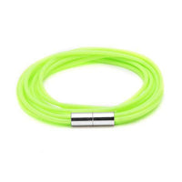Load image into Gallery viewer, Silikonarmbänder Farben Schnüre Armband Silikon fünffach mehrlagig Magnetverschluss unisex - chic-net.de

