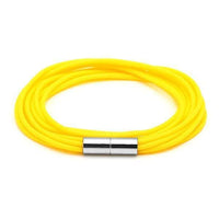 Load image into Gallery viewer, Silikonarmbänder Farben Schnüre Armband Silikon fünffach mehrlagig Magnetverschluss unisex - chic-net.de
