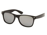 Cargar imagen en el visor de la galería, Sonnenbrille bunt verspiegelt schwarzer Rahmen 400 UV classic Nerd - chic-net.de
