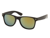 Cargar imagen en el visor de la galería, Sonnenbrille bunt verspiegelt schwarzer Rahmen 400 UV classic Nerd - chic-net.de
