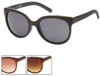 Load image into Gallery viewer, Sonnenbrille Cat Eye Brille 400 UV Metallzieroberkante getönt - chic-net.de
