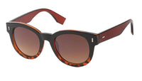 Load image into Gallery viewer, Sonnenbrille Cat Eye Brille 400 UV Steg rund Bügel kantig Linie geriffelt - chic-net.de
