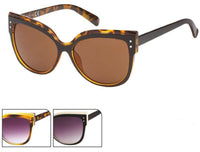 Cargar imagen en el visor de la galería, Sonnenbrille Cateye Katzenaugen 400 UV zweifarbig Rahmen Punkte - chic-net.de
