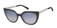 Load image into Gallery viewer, Sonnenbrille Cateye oben gerade 400 UV zweifarbig Metallbügel - chic-net.de
