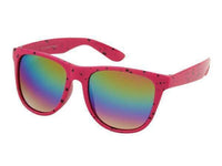 Cargar imagen en el visor de la galería, Sonnenbrille Farbkleckse Nerd Rainbow verspiegelt 400 UV - chic-net.de
