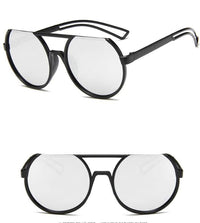 Load image into Gallery viewer, Sonnenbrille Flat-Top Round Glasses Retro oben frameless 400UV verspiegelt - chic-net.de
