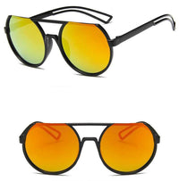 Load image into Gallery viewer, Sonnenbrille Flat-Top Round Glasses Retro oben frameless 400UV verspiegelt - chic-net.de
