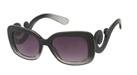Load image into Gallery viewer, Sonnenbrille Glamour eckig spiralig getönt 400UV Vintage Designer - chic-net.de
