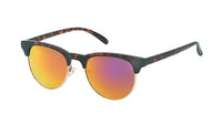 Load image into Gallery viewer, Sonnenbrille Halbrahmen 400UV verspiegelt Metall getigert - chic-net.de

