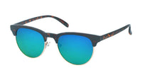 Load image into Gallery viewer, Sonnenbrille Halbrahmen 400UV verspiegelt Metall getigert - chic-net.de
