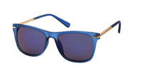 Load image into Gallery viewer, Sonnenbrille Herren Damen 400 UV blau verspiegelt Metallbügel Nahtrand - chic-net.de
