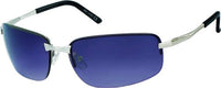 Load image into Gallery viewer, Sonnenbrille Herren getönt 400 UV frameless breit Metall Sport Bügel platt - chic-net.de
