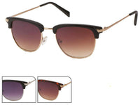 Load image into Gallery viewer, Sonnenbrille Metallbügel 400 UV Gläser trapezförmig getönt dick Glasoberkante - chic-net.de
