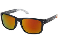 Load image into Gallery viewer, Sonnenbrille Nerd Brille verspiegelt Turtle Skin 400 UV orange blau grün weiß - chic-net.de
