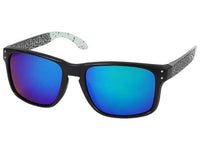 Load image into Gallery viewer, Sonnenbrille Nerd Brille verspiegelt Turtle Skin 400 UV orange blau grün weiß - chic-net.de
