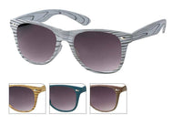 Cargar imagen en el visor de la galería, Sonnenbrille Nerd Holz Design verspiegelt getönt 400 UV - chic-net.de
