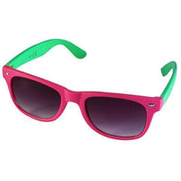 Cargar imagen en el visor de la galería, Sonnenbrille Nerd zweifarbig Unisex Brille lila getönt 400 UV - chic-net.de
