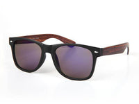 Cargar imagen en el visor de la galería, Sonnenbrille Nerdbrille 400 UV Ziermandel Holzdesign Maserung - chic-net.de
