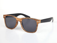 Cargar imagen en el visor de la galería, Sonnenbrille Nerdbrille 400 UV Ziermandel Holzdesign Maserung - chic-net.de

