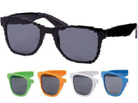 Cargar imagen en el visor de la galería, Sonnenbrille Nerdbrille kantig Party Brille bunt 400UV getönt - chic-net.de
