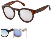 Cargar imagen en el visor de la galería, Sonnenbrille Panto 400 UV Schlüssellochsteg dicke Bügel türkis silber blau - chic-net.de
