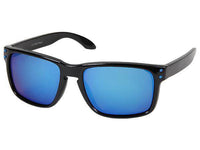 Load image into Gallery viewer, Sonnenbrille Panto Nerd Brille verspiegelt 400 UV Pünktchen bunt schwarz - chic-net.de
