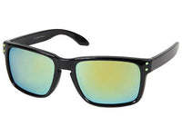 Load image into Gallery viewer, Sonnenbrille Panto Nerd Brille verspiegelt 400 UV Pünktchen bunt schwarz - chic-net.de
