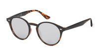 Load image into Gallery viewer, Sonnenbrille Panto Round Glasses 400 UV verspiegelt Ziermandel silbern - chic-net.de
