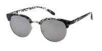 Load image into Gallery viewer, Sonnenbrille Panto runder Metallsteg 400 UV verspiegelt dicke Glasoberkante - chic-net.de
