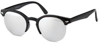 Load image into Gallery viewer, Sonnenbrille Panto semi frameless Retro 400UV Schlüsselloch Steg verspiegelt - chic-net.de
