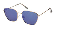Load image into Gallery viewer, Sonnenbrille Piloten Retro Stil 400 UV verspiegelt Trapezform eckige Gläser - chic-net.de
