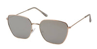 Load image into Gallery viewer, Sonnenbrille Piloten Retro Stil 400 UV verspiegelt Trapezform eckige Gläser - chic-net.de
